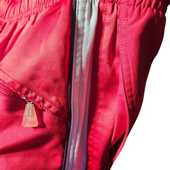 Y2K Nike Mens Red Swim Trunks With Drawstring Waist & White Trim Size L - Picture 7 of 9